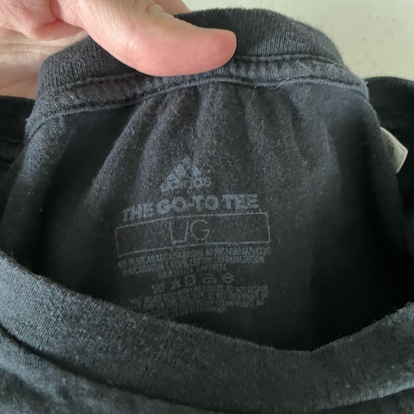 Mens adidas size large black graphic short sleeve t shirt - Picture 2 of 4